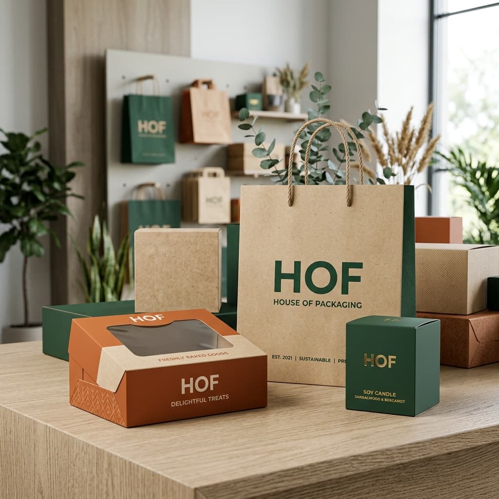 HOF Pack - Premium custom packaging provider specializing in sustainable, eco-friendly, and high-quality packaging solutions with low MOQ and fast turnaround.